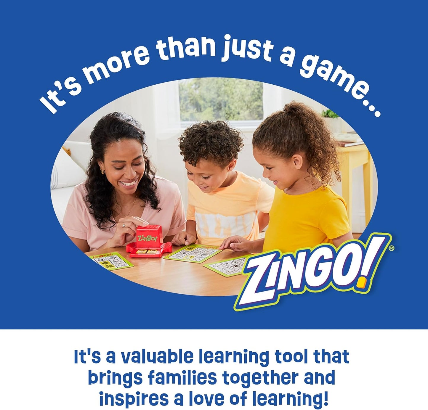 HotThinkFun Zingo Bingo Award Winning Preschool Game for Pre-Readers and Early Readers Age 4 and Up - One of the Most Popular Board Games for Boys and Girls and their Parents (97700)