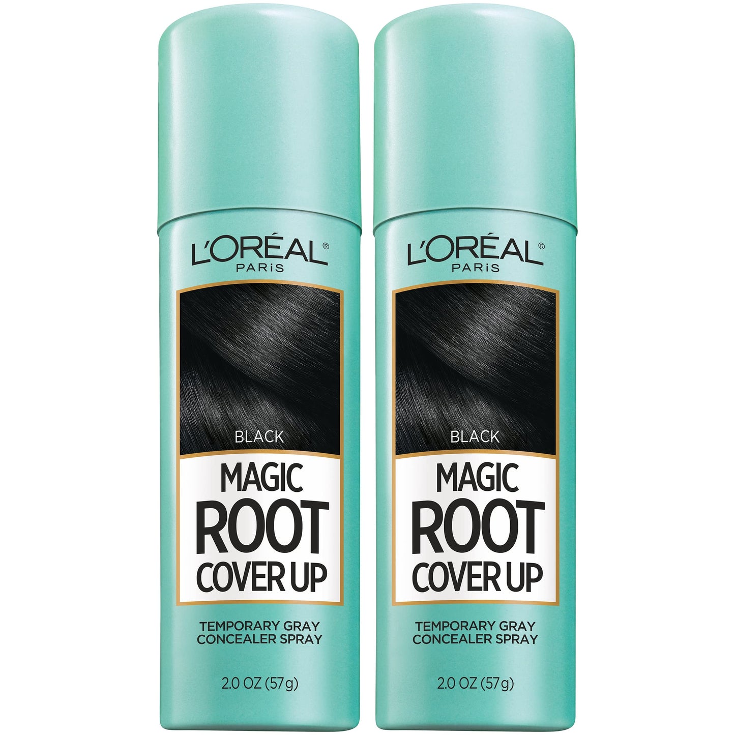 HotL'Oreal Paris Magic Root Cover Up Gray Hair Spray, 100% Gray Hair Coverage with Buildable, Lightweight, Transfer-Resistant, and Temporary Formula, Ammonia-Free, Dark Brown, 2 oz (2 Count)