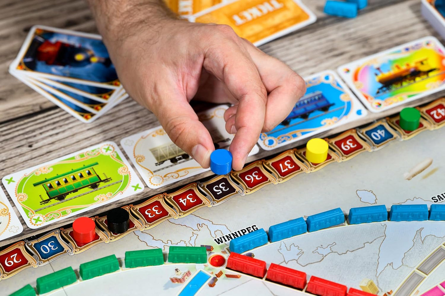 HotAsmodee Ticket to Ride Board Game (2025 Refresh) - A Cross-Country Train Adventure for Friends and Family, Strategy Game for Kids & Adults, Ages 8+, 2-5 Players, 30-60 Minute Playtime