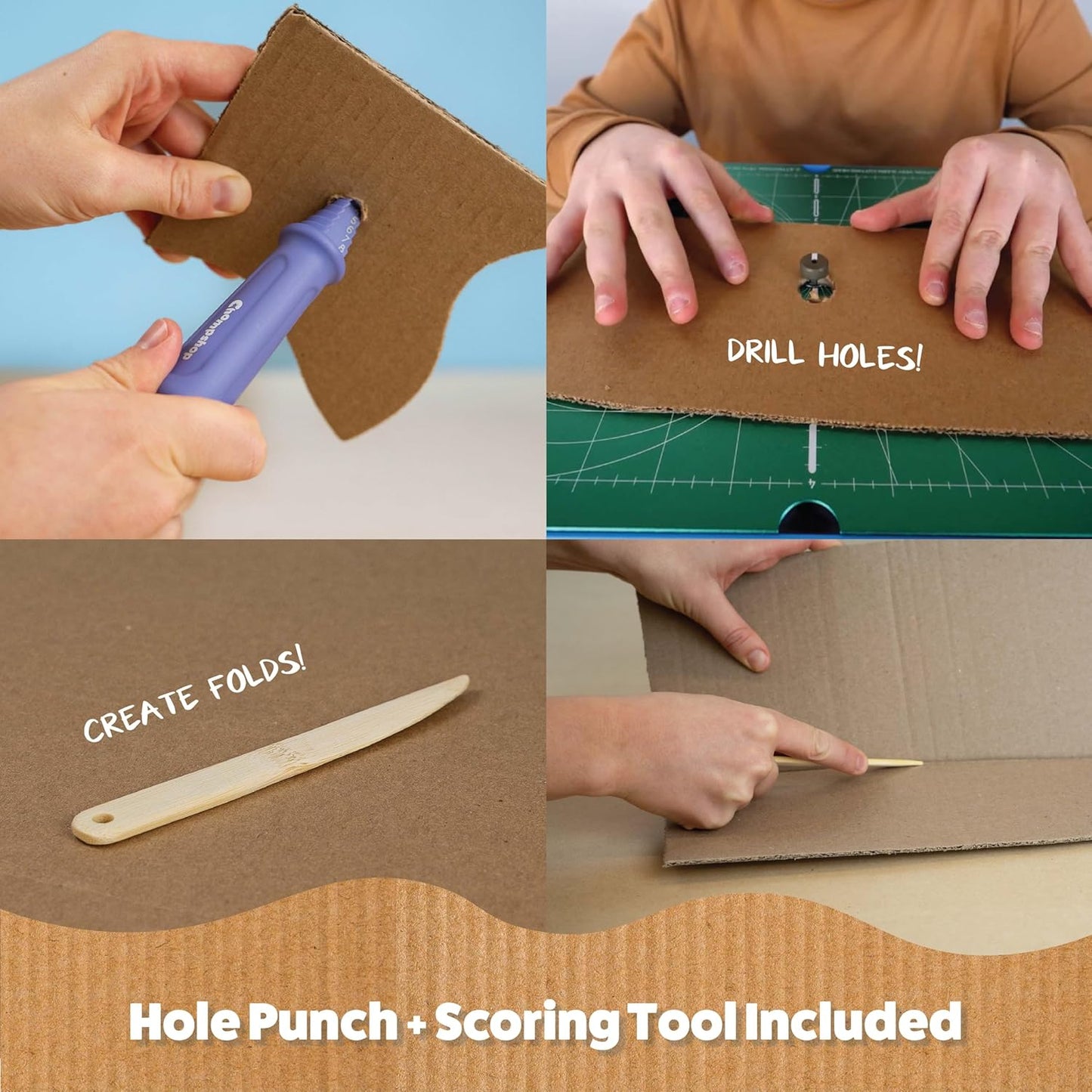 Hot ChompSaw | The Original Kid-Safe Power Tool for Cutting Cardboard | STEM + STEAM Educational Toy for Boys and Girls Ages 5+