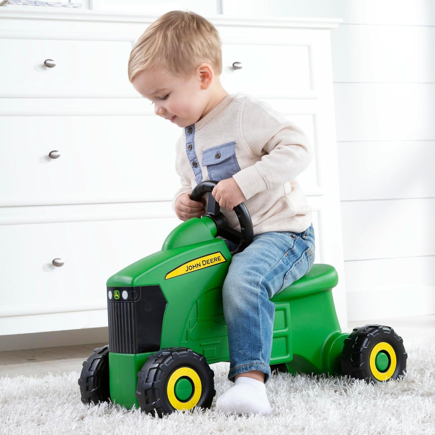 Hot John Deere Ride On Toys Sit 'N Scoot Activity Tractor for Kids Ages 18 Months and Up, Green