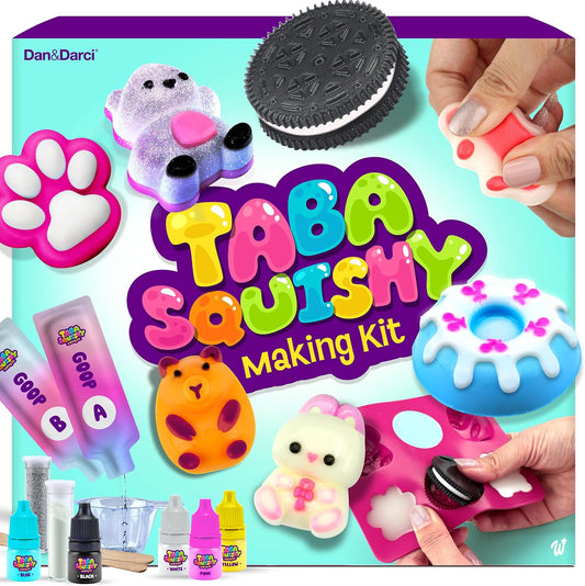 HotTaba Squishy Making Kit for Kids - Gifts for Girls - Kids Crafts - 6 7 8 9 10 11 12 Year Old Girl Birthday Gift - Squishies Craft Kits - Arts and Crafts for Kid for 8-12 - Toys for Girls
