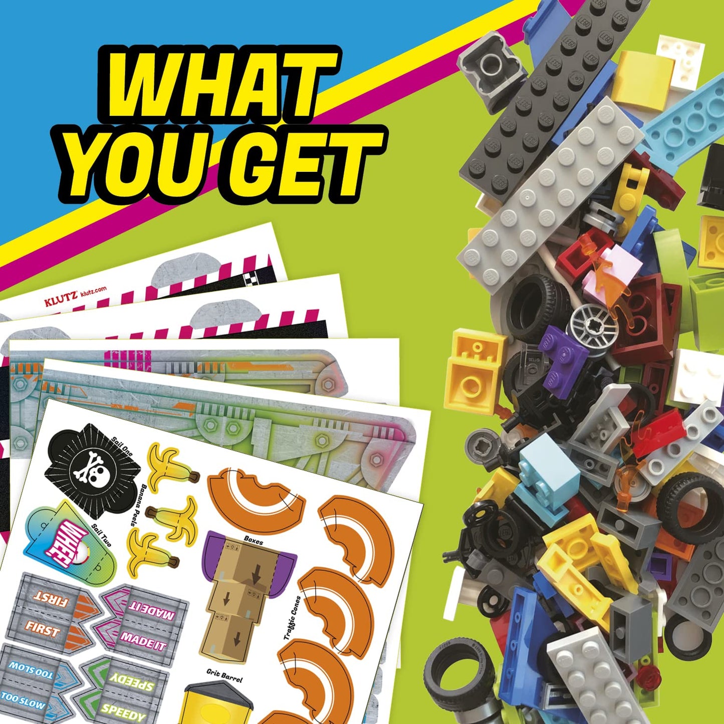 Hot KLUTZ Lego Race Cars STEM Activity Kit, Small