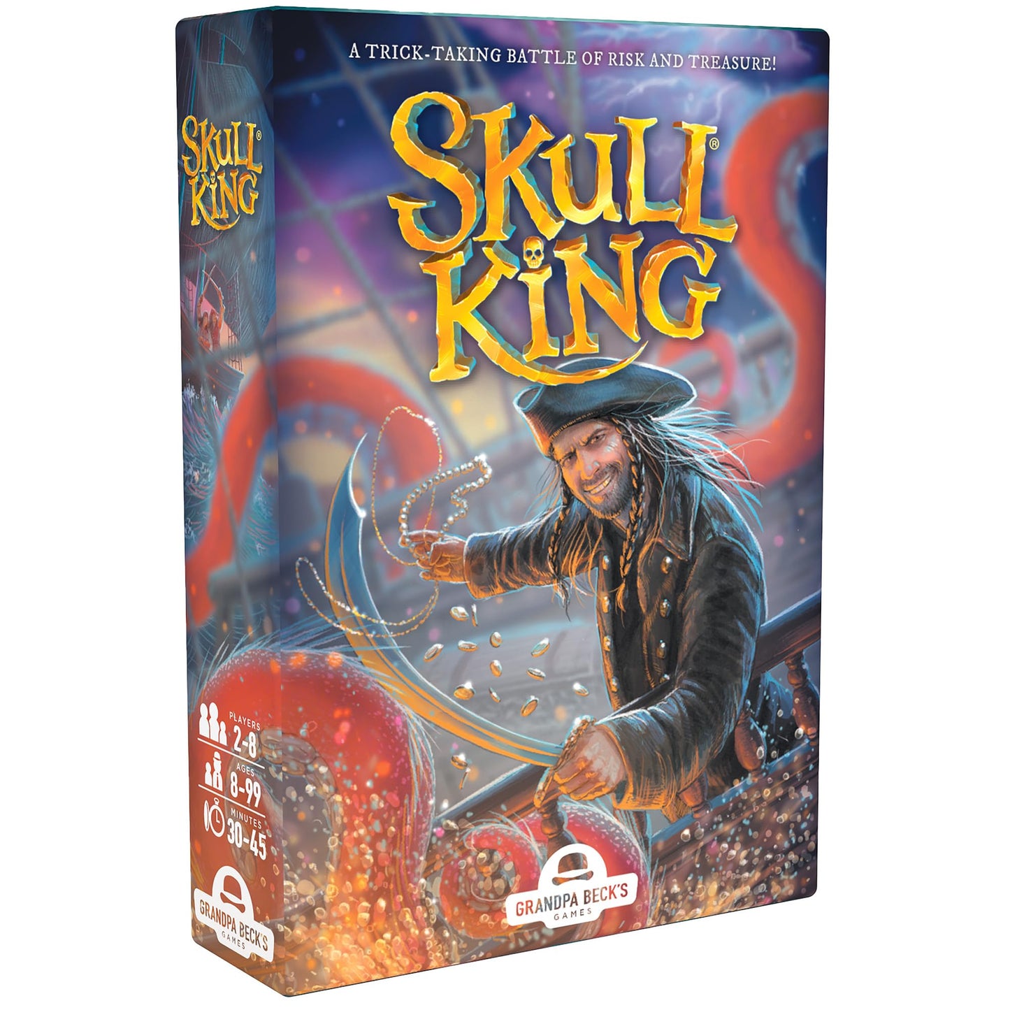 Hot Grandpa Beck's Games Skull King - The Ultimate Pirate Trick Taking Card Game | Strategy Game for Friends, Family, Game Night | from The Creators of Cover Your Assets | 2-8 Players Ages 8+ (Base Game)