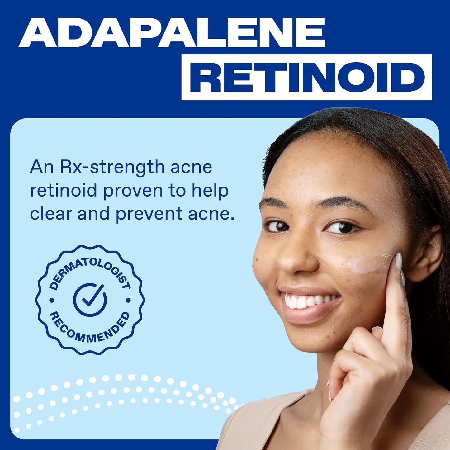 HotDifferin Acne Treatment Gel, 30 Day Supply, Retinoid Treatment for Face with 0.1% Adapalene, Gentle Skin Care for Acne Prone Sensitive Skin, 15g Pump (Packaging May Vary)