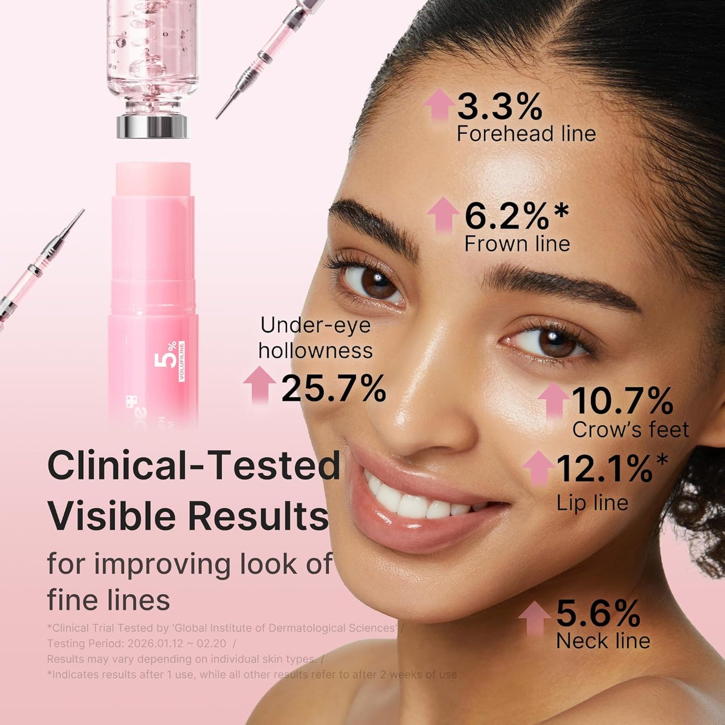 Hotmedicube PDRN Pink Collagen Volume Multi Balm Stick | Volufiline, PDRN, NAD, Collagen | Face & Body Balm for Under-Eyes, Neck, Forehead, Smile Lines, Lips | Plumping, Radiance, Line Care | K-Beauty