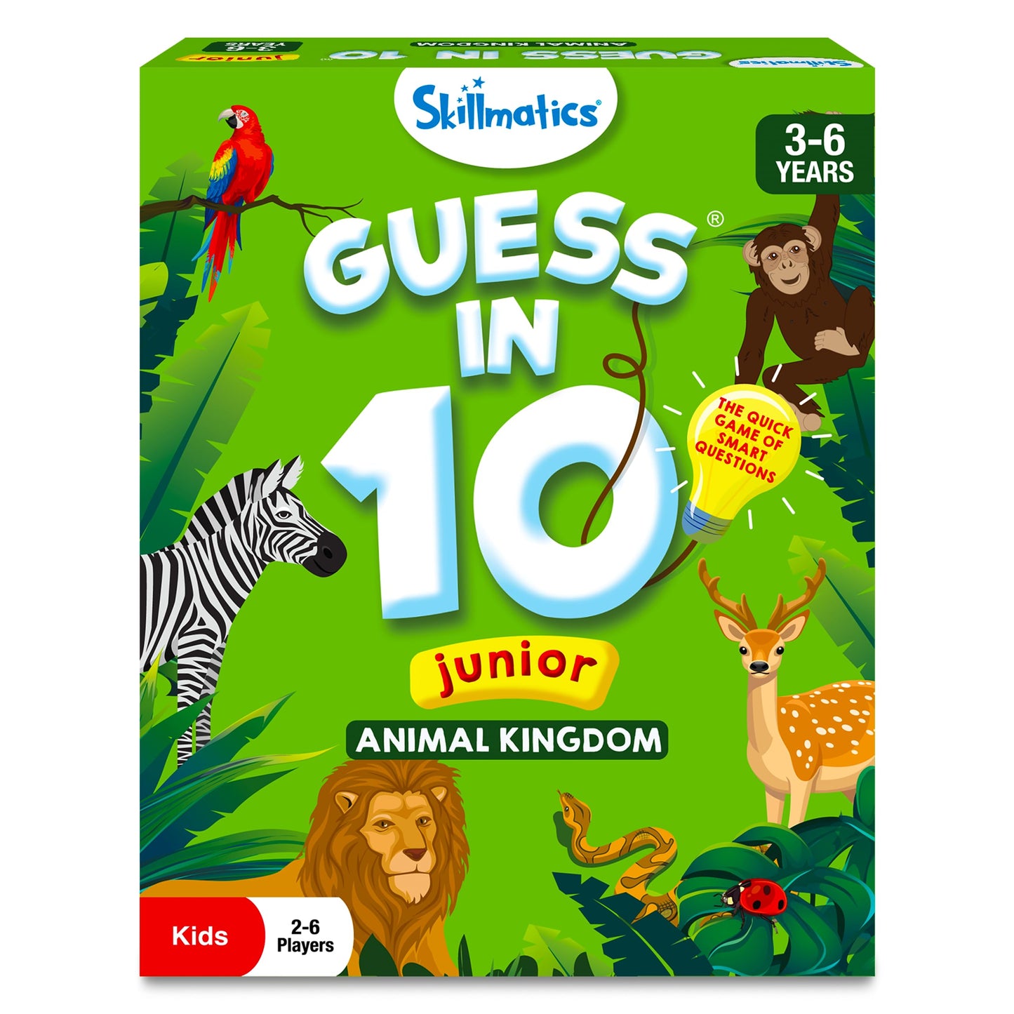 Hot Skillmatics Guess in 10 – Animal Planet, Card Game for Kids & Families | Perfect for Boys, Girls, Kids, Teens, Adults Who Love Animals, Trivia & Travel Games, Screen-Free Fun, Gifts for Ages 6 & Up