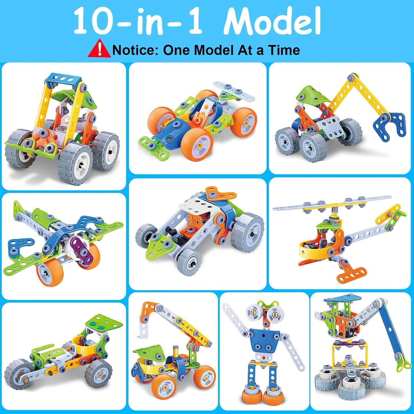 Hot 10 in 1 STEM Toys for 4 5 6 7 8+ Year Old Boy Girl Birthday Gifts Building Toys Stem Kits Activities for Kids Ages 4-8 5-7 6-8 Educational Learning Boy Toys Age 3-5 4-6 8-10 Engineering Creative Games