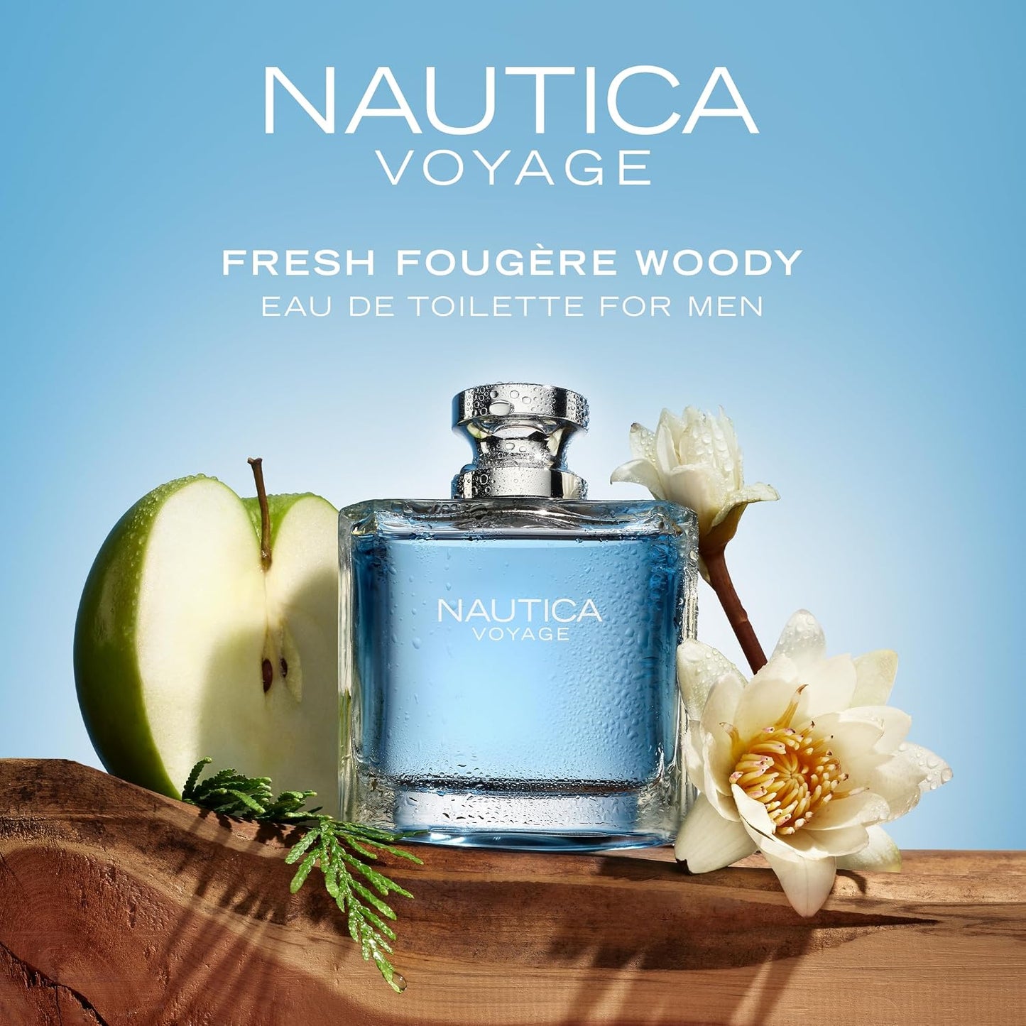 HotNautica Voyage Eau De Toilette, Cologne and Fragrance For Men, Fresh, Romantic, Fruity Scent Woody, Aquatic Notes of Apple, Water Lotus, Cedarwood, and Musk Ideal Day Wear, Long Lasting 6.7Fl oz |