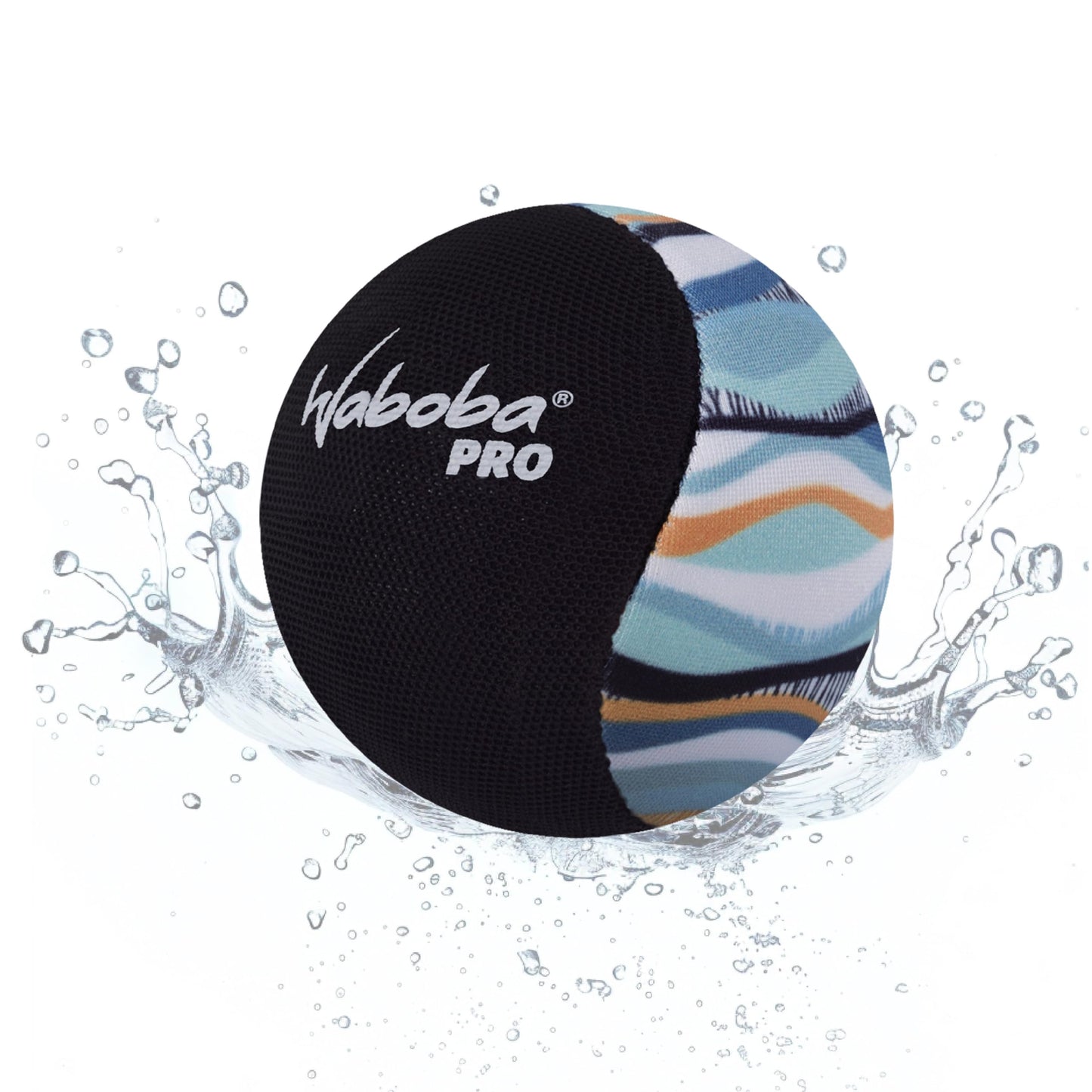Hot Waboba Pro Water Skipping Ball Toy, Colorful Lines | for Swimming Pool and Beach Games, Water Bouncing Ball Gift for Kids and Teens