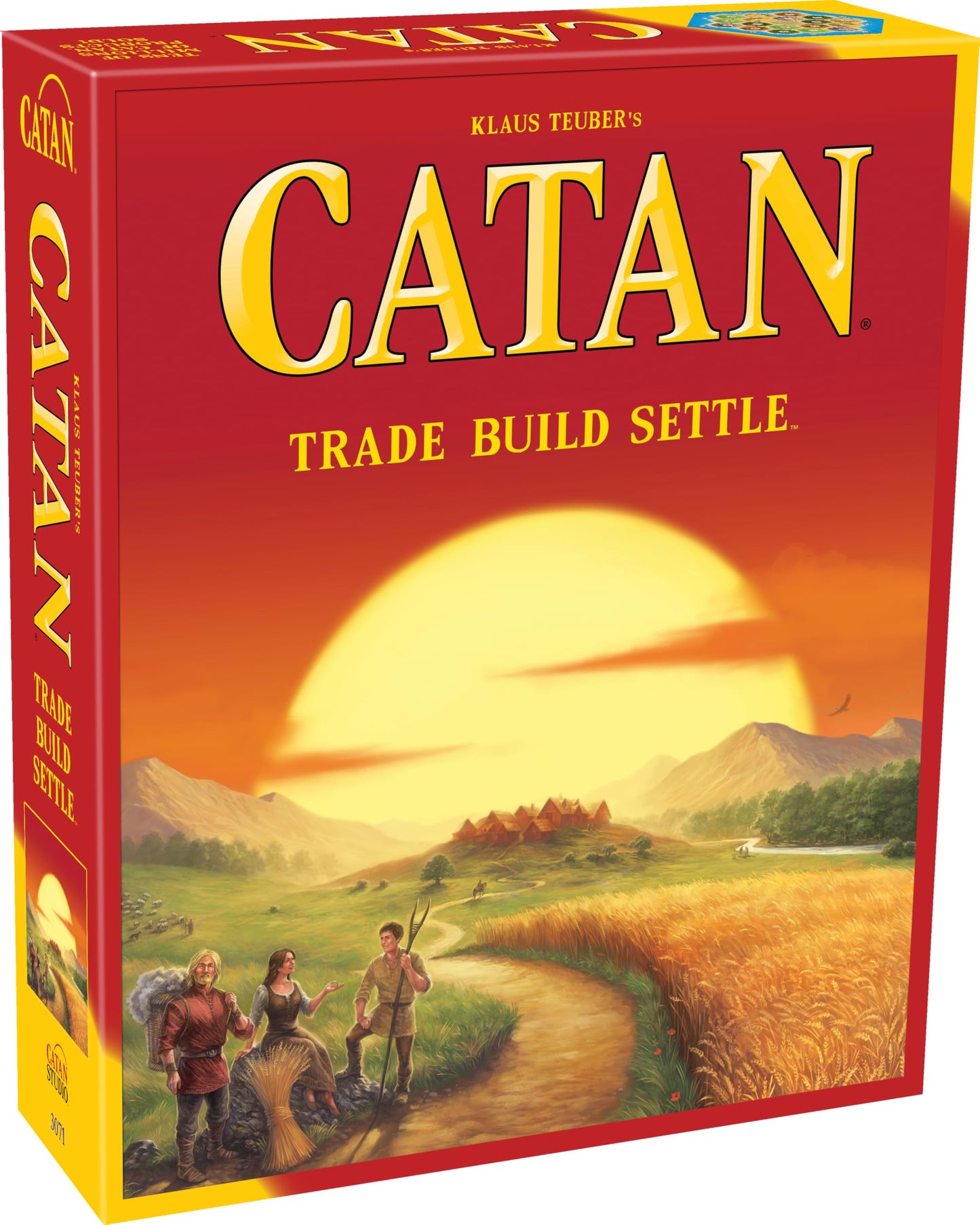 HotCATAN Board Game (6th Edition) Trade, Build & Settle in the Classic Strategy Game for Family, Kids & Adults, Ages 10+, 3-4 Players, 60-90 Min Playtime