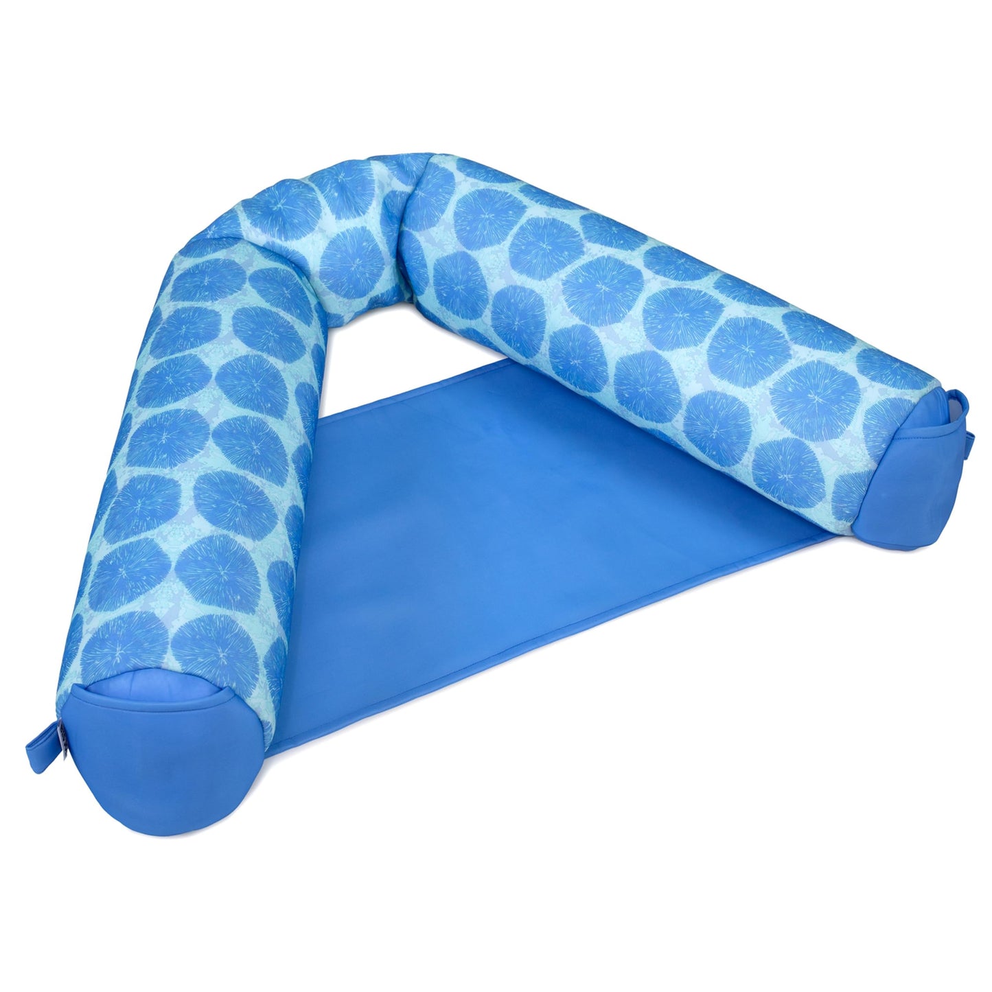 HotBig Joe Noodle Sling No Inflation Needed Pool Seat with Armrests, Blurred Blue Double Sided Mesh, Quick Draining Fabric, 3 feet