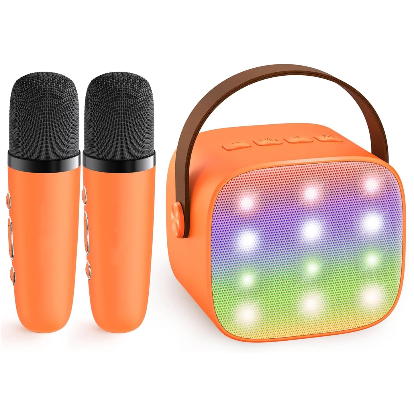 HotYLL Karaoke Machine for Kids, Portable Mini Speaker with 2 Wireless Microphones, TOP Kids Gifts for Girls Ages 3, 4, 5, 6, 7, 8, 9, 10+ Years Old, 4-12th Birthday Singing Present Toy Party (Purple)
