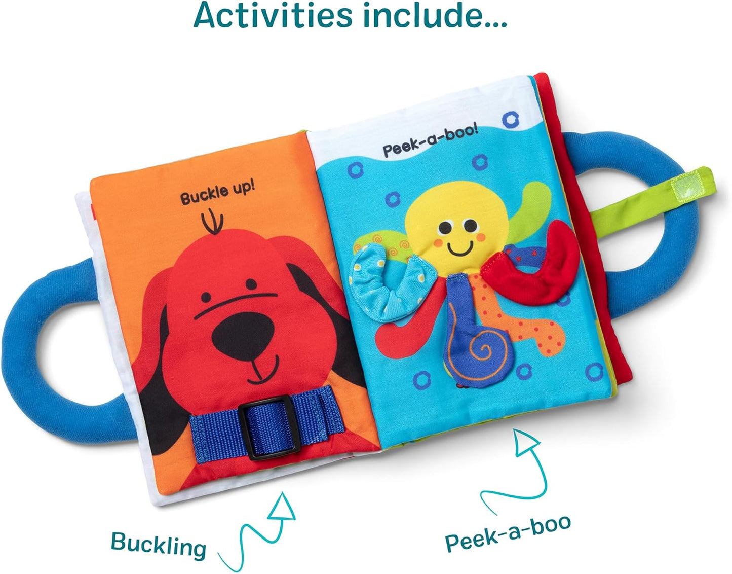 Hot Melissa & Doug K’s Kids My First Activity Book 8-Page Soft Book for Babies and Toddlers Early Learning Developmental Plush Soft Activity for Babies and Toddlers