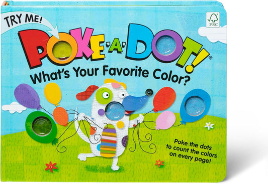 Hot Melissa & Doug Poke-a-Dot! What’s Your Favorite Color? Interactive Children's Board Book with Buttons to Pop, Educational Sensory Toy for Toddlers & Preschoolers Ages 3+ - FSC Certified