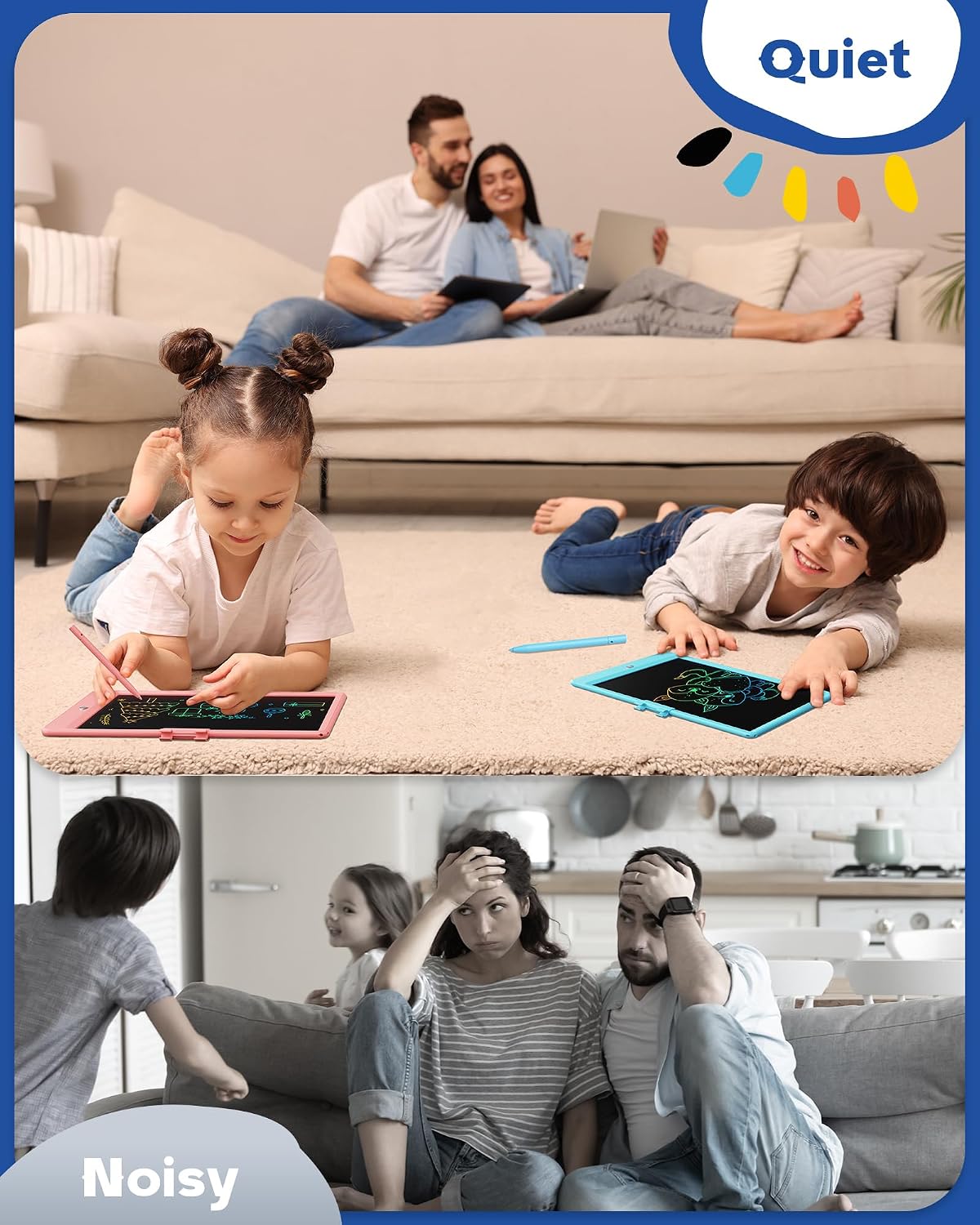 Hot Bravokids Toys for 3-6 Years Old Girls Boys, LCD Writing Tablet 10 Inch Doodle Board, Electronic Drawing Pads, Educational Birthday Gift for 3 4 5 6 7 8 Years Old Kids Toddler (Blue)