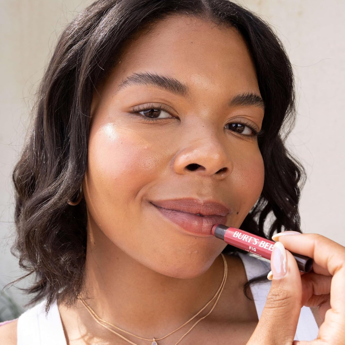 HotBurt's Bees Lip Shimmer Nude Collection, Tinted Lip Balm Stick, Moisturizing for All Day Hydration with Natural Glowy Pigmented Finish & Buildable Color, 3 Warm Shades, Value Pack, 0.09 oz., Three Tubes