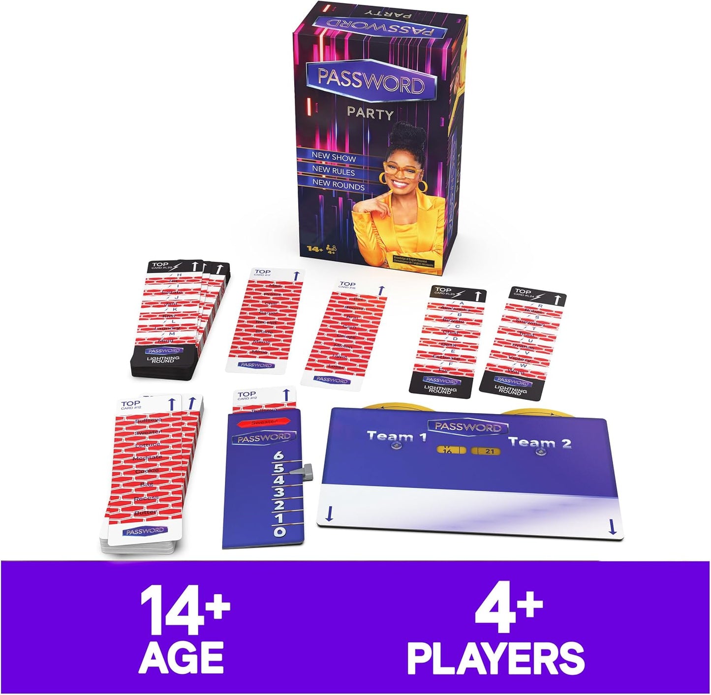 Hot Spin Master Games, Password Party Game, As Seen on The Tonight Show with Keke Palmer, The Viral Party Card Game, Friendsgiving, 4+ Players, for Ages 14 & Up