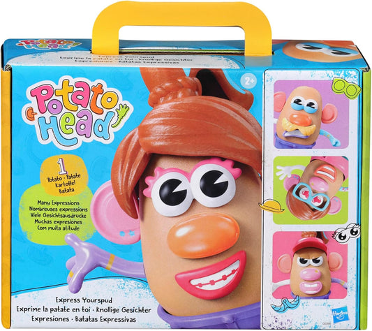 HotPotato Head Express Yourspud Playset with 1 Potato Body and 32 Accessories, Creative Toddler and Preschool Toys for Boys and Girls 2 Years and Up (Amazon Exclusive)