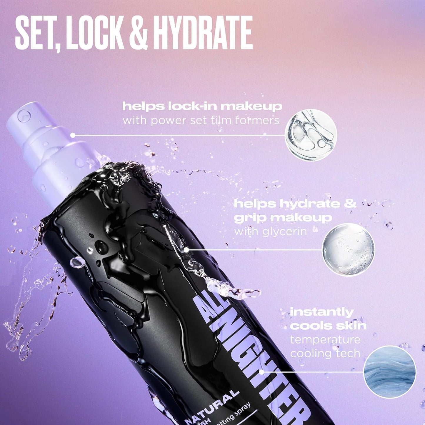HotUrban Decay All Nighter Waterproof Makeup Setting Spray (Travel - 1 fl oz) | Up to 24HR Hold, Transfer-resistant Primer Setting Spray for Foundation, Sweat-resistant, Ultra-fine Hydrating Facial Mist