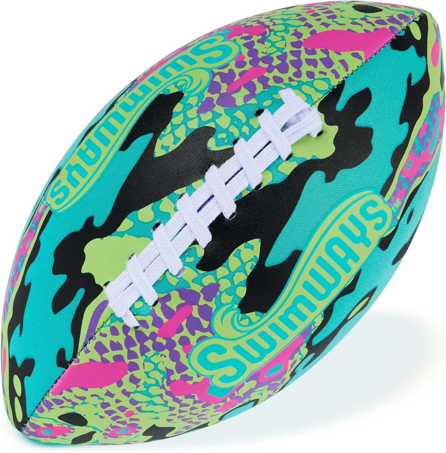 HotSwimways Hydro Waterproof Football, Outdoor Games for Adults and Kids, Swimming Pool Accessories and Pool Party Games,9.25 Inches, Green