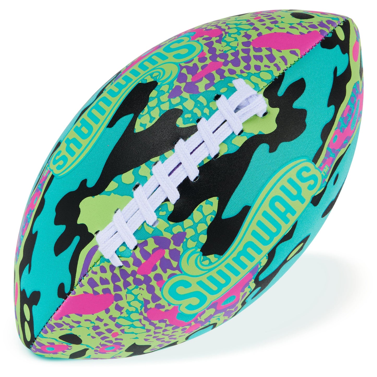 HotSwimways Hydro Waterproof Football, Outdoor Games for Adults and Kids, Swimming Pool Accessories and Pool Party Games,9.25 Inches, Green