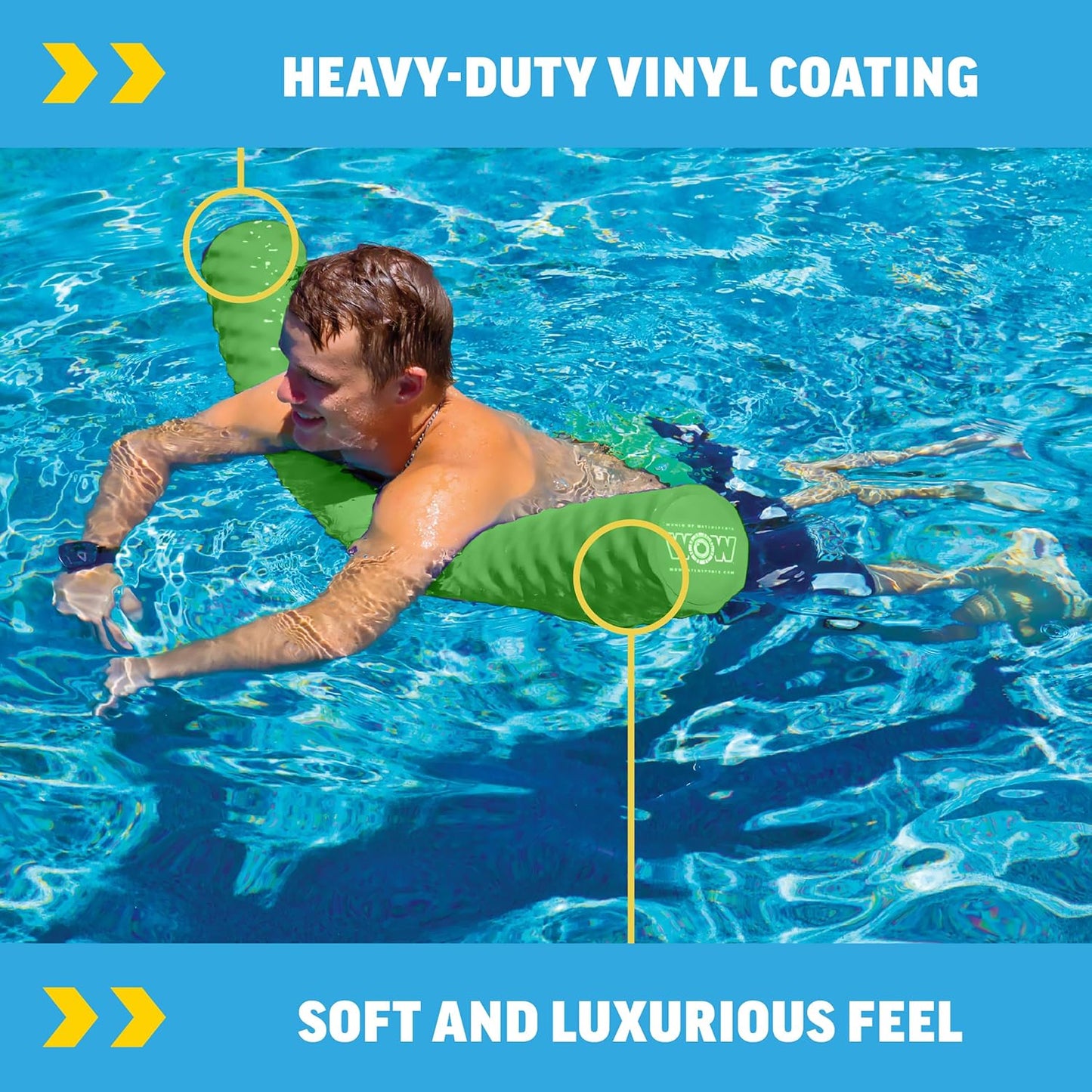 Hot World of Watersports First Class Foam Pool Noodles for Swimming and Floating, Pool Floats, Lake Floats