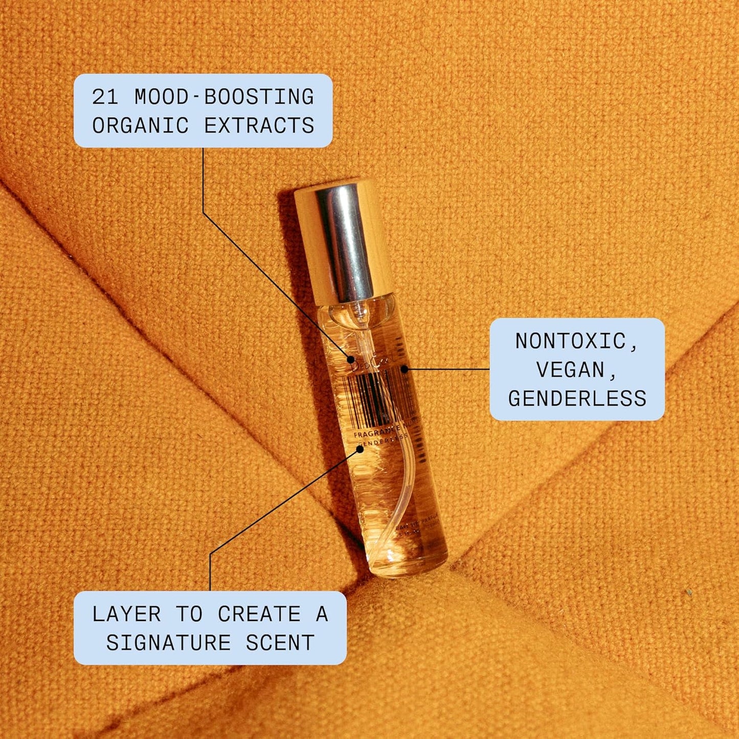 Hot DedCool, Eau de Parfum, Xtra Milk, Travel Size Perfume, 15 mL | Bergamot, white musk & amber notes, clean unisex scent, non-toxic & vegan