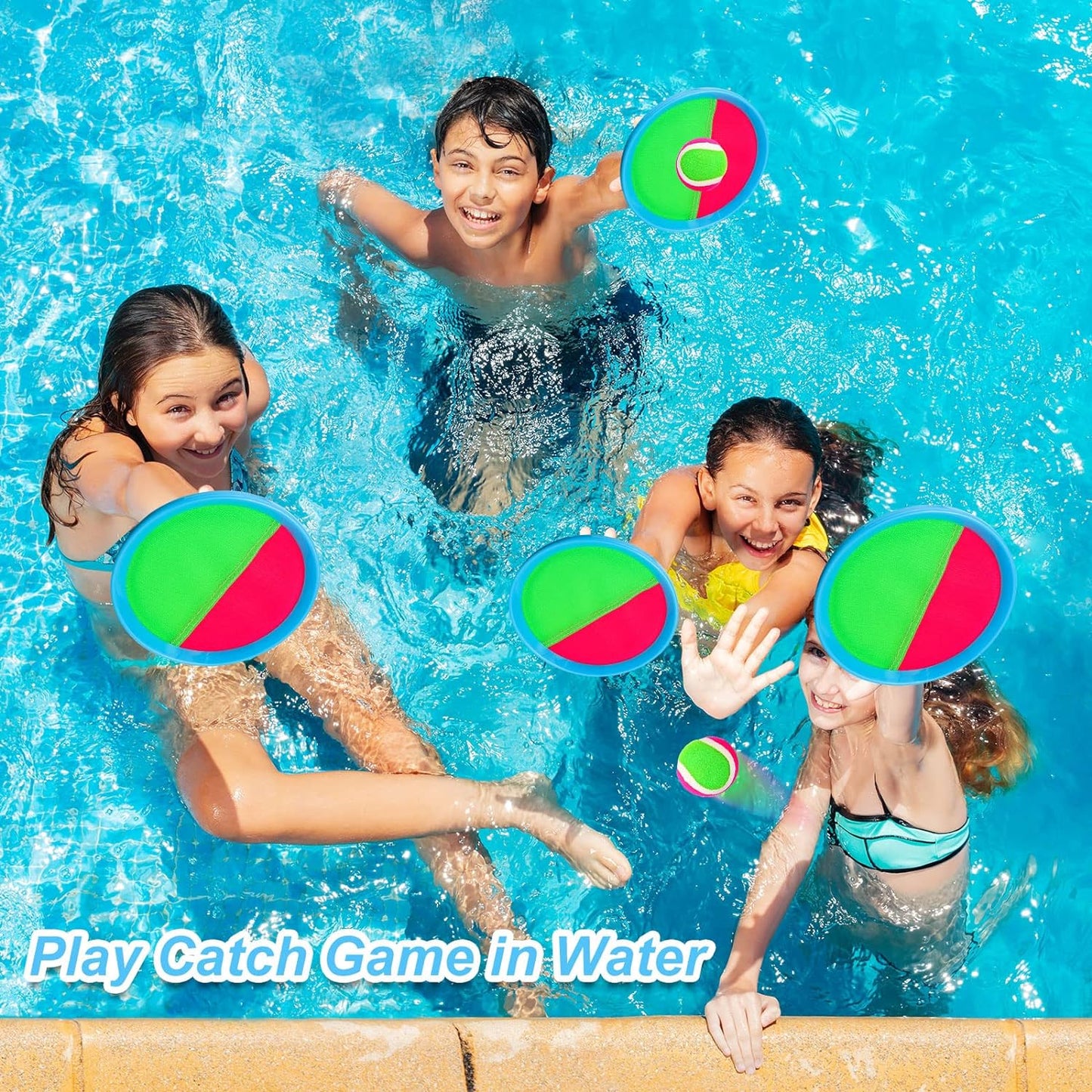HotAyeboovi Toss and Catch Ball Game Outdoor Toys for Kids Yard Games Beach Toys Outside Games for 3 4 5 6 7 8 9 10 Year Old Boys Girls (Upgraded)