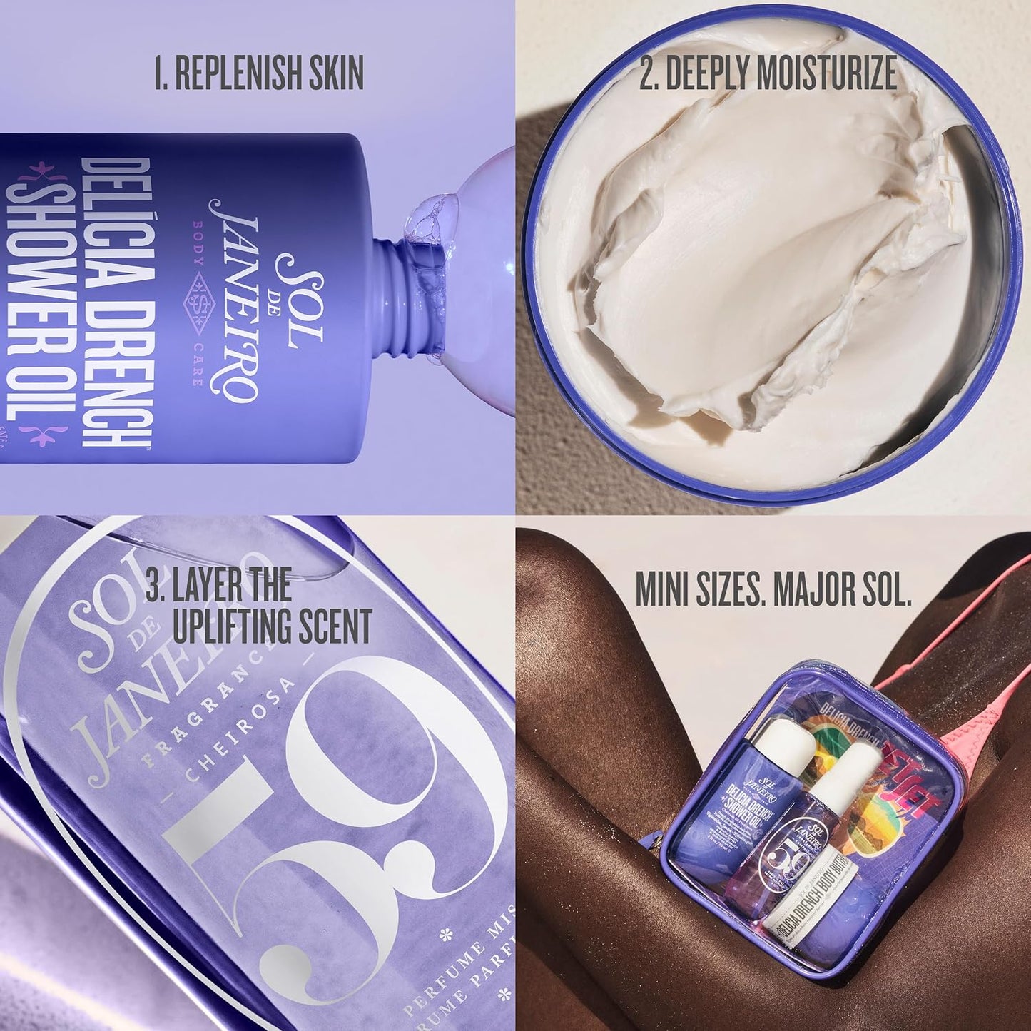 HotSol de Janeiro Jet Set | Travel Shower Kit | $40 value