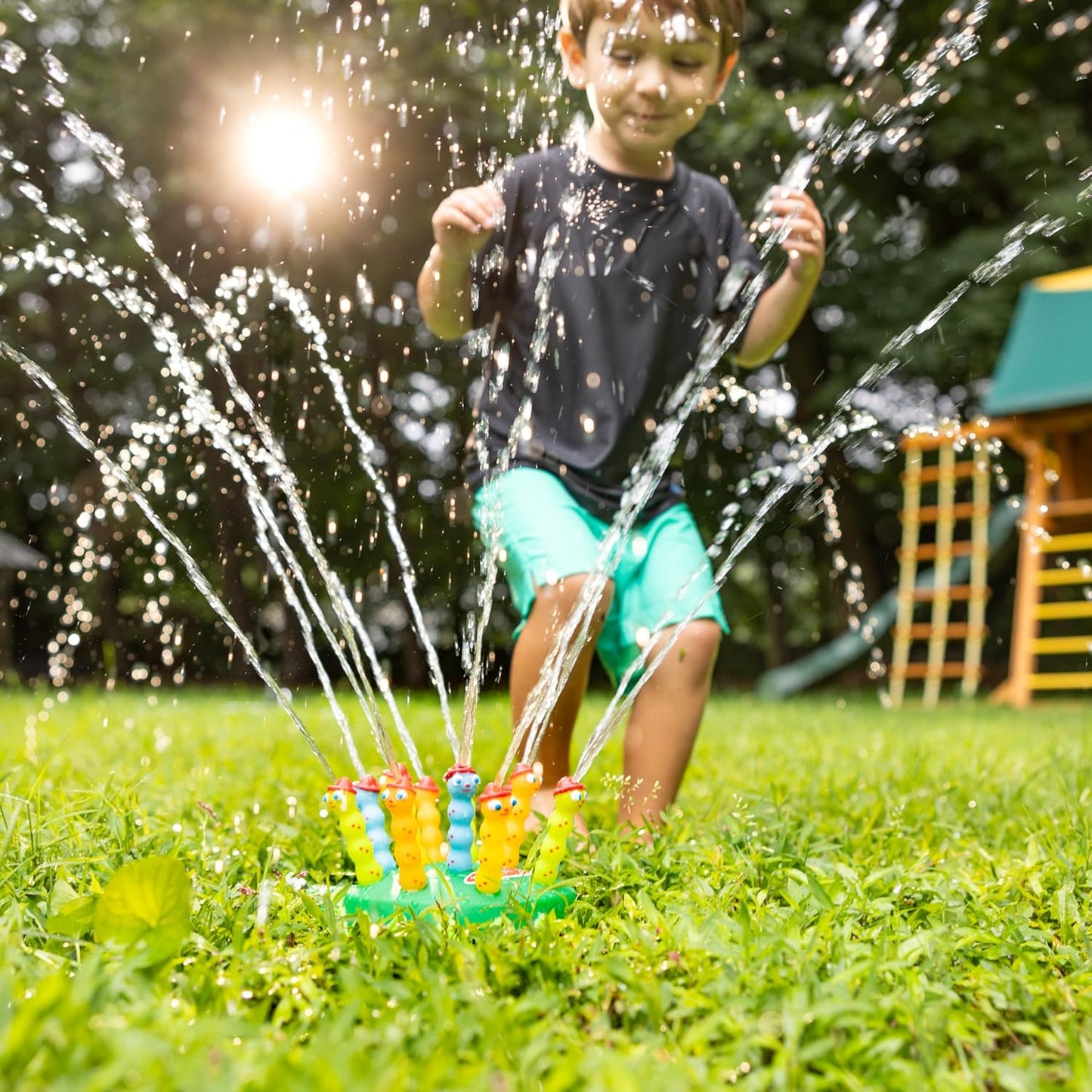 Hot Melissa & Doug Splash Patrol Sprinkler Outdoor Water Toy for Kids - Water Sprinkler for Kids and Sensory Play, Connects to Standard Garden Hose, Ages 3+