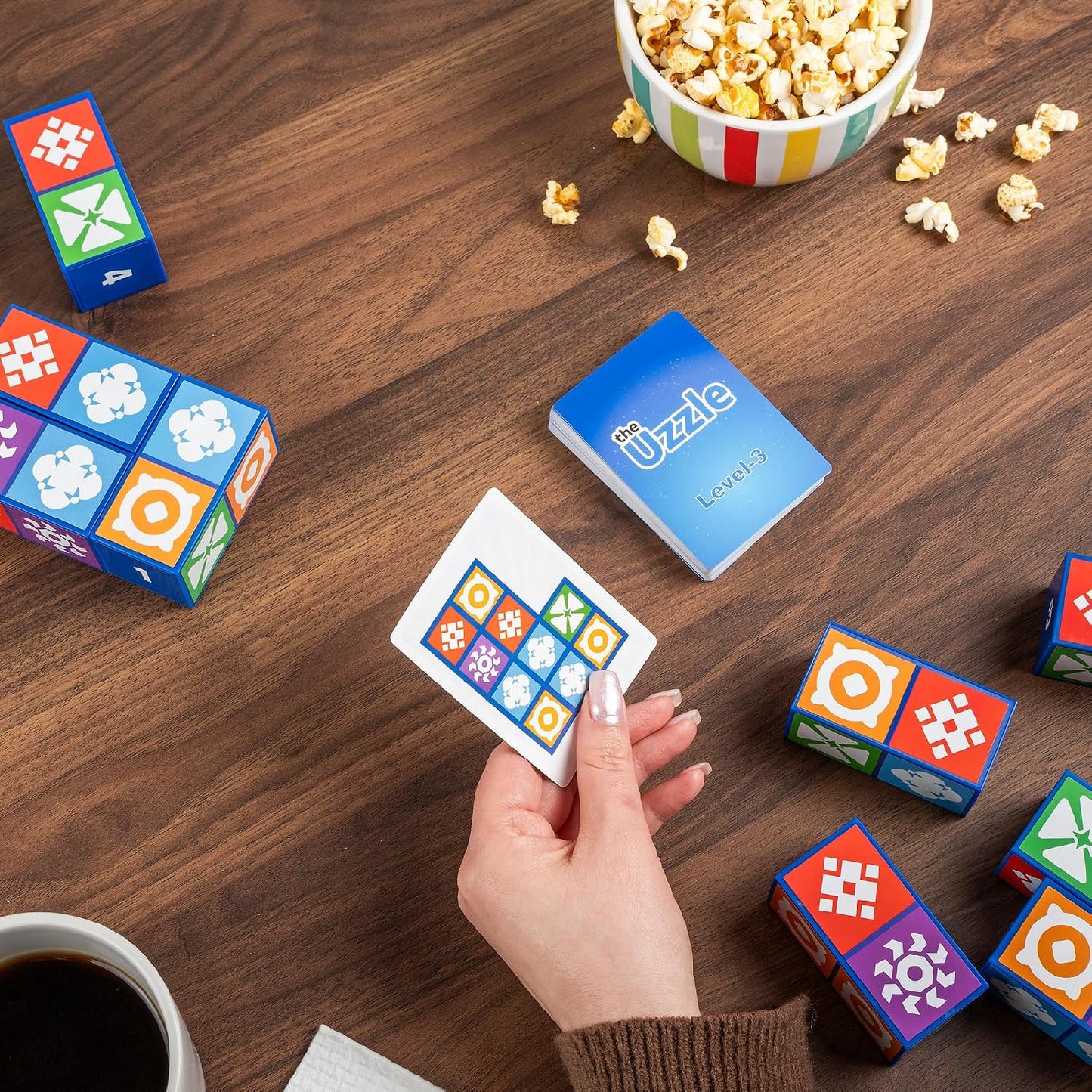 HotThe Uzzle 3.0 Board Game, Family Board Games for Children & Adults, Block Puzzle Games for Ages 4+