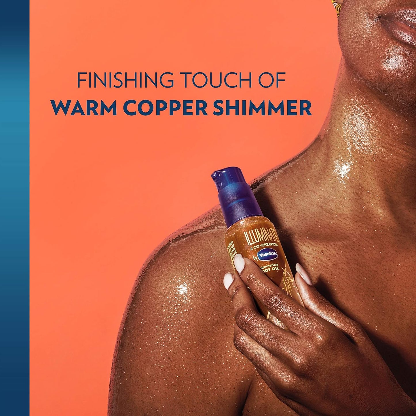 HotVaseline Illuminate Me Shimmering Body Oil Created for Melanin Rich Skin, Illuminates Skin with Finishing Touch of Shimmer for Glowing Skin 3.3 oz