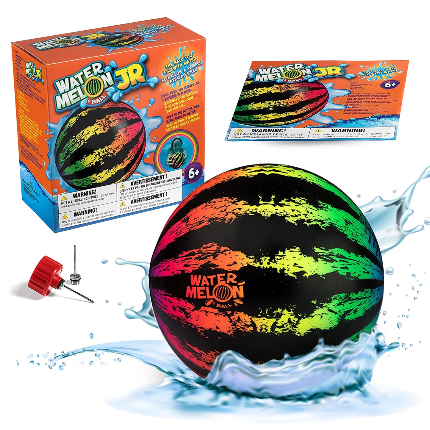 HotWatermelon Ball – Cool Underwater Pool Toy for Teen Boys, Girls, Men & Women. Great Gifts for Swimming, Diving & Backyard Games. Best for Birthday Presents, Spring Vacation & Summer Family Fun.