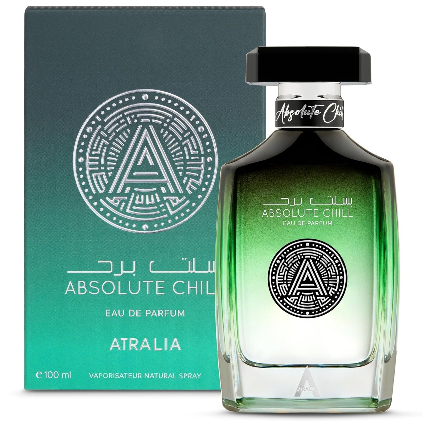 Hot Atralia Absolute Chill 100ml EDP – Citrus Mint Perfume for Men & Women | Green Lemon, Mint, Orange, Blackcurrant | Summer Fresh Long-Lasting Fragrance