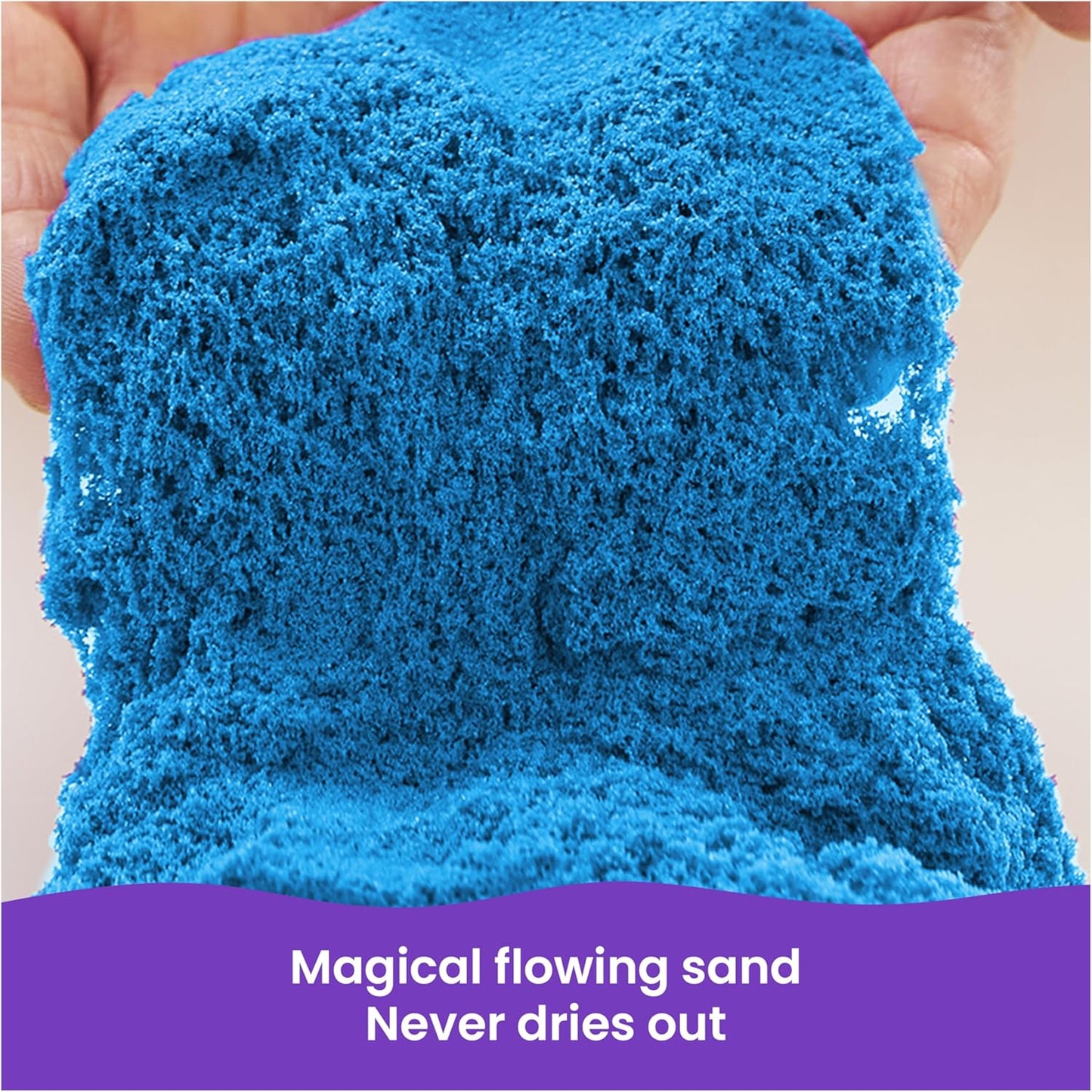 Hot Kinetic Sand 2.5lb Blue Amazon Exclusive, Moldable Sensory Toys, Ages 3+