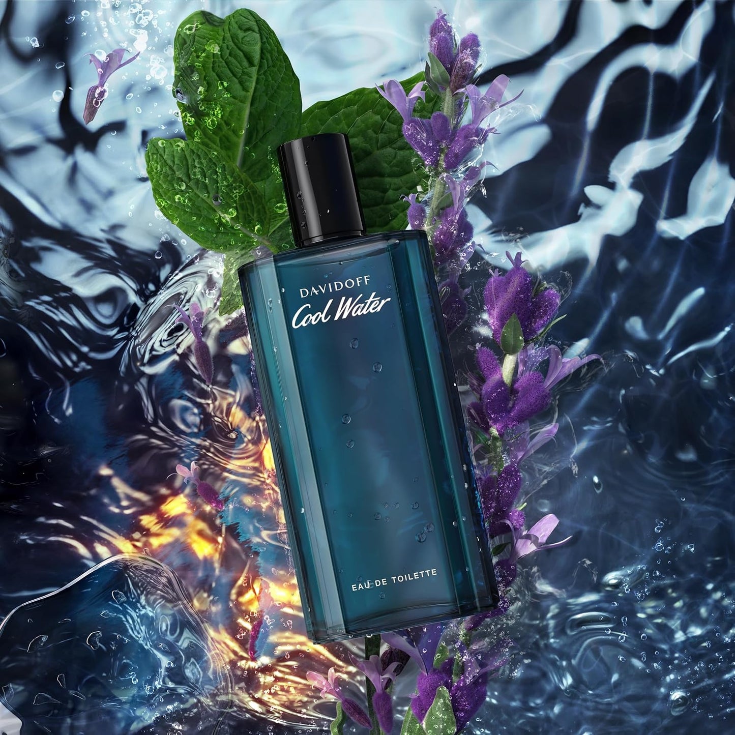 Hot Davidoff Cool Water Eau de Toilette – Aromatic Men's Cologne – With Notes of Coriander, Mint, Lavender & Amber – Long Lasting Fragrance