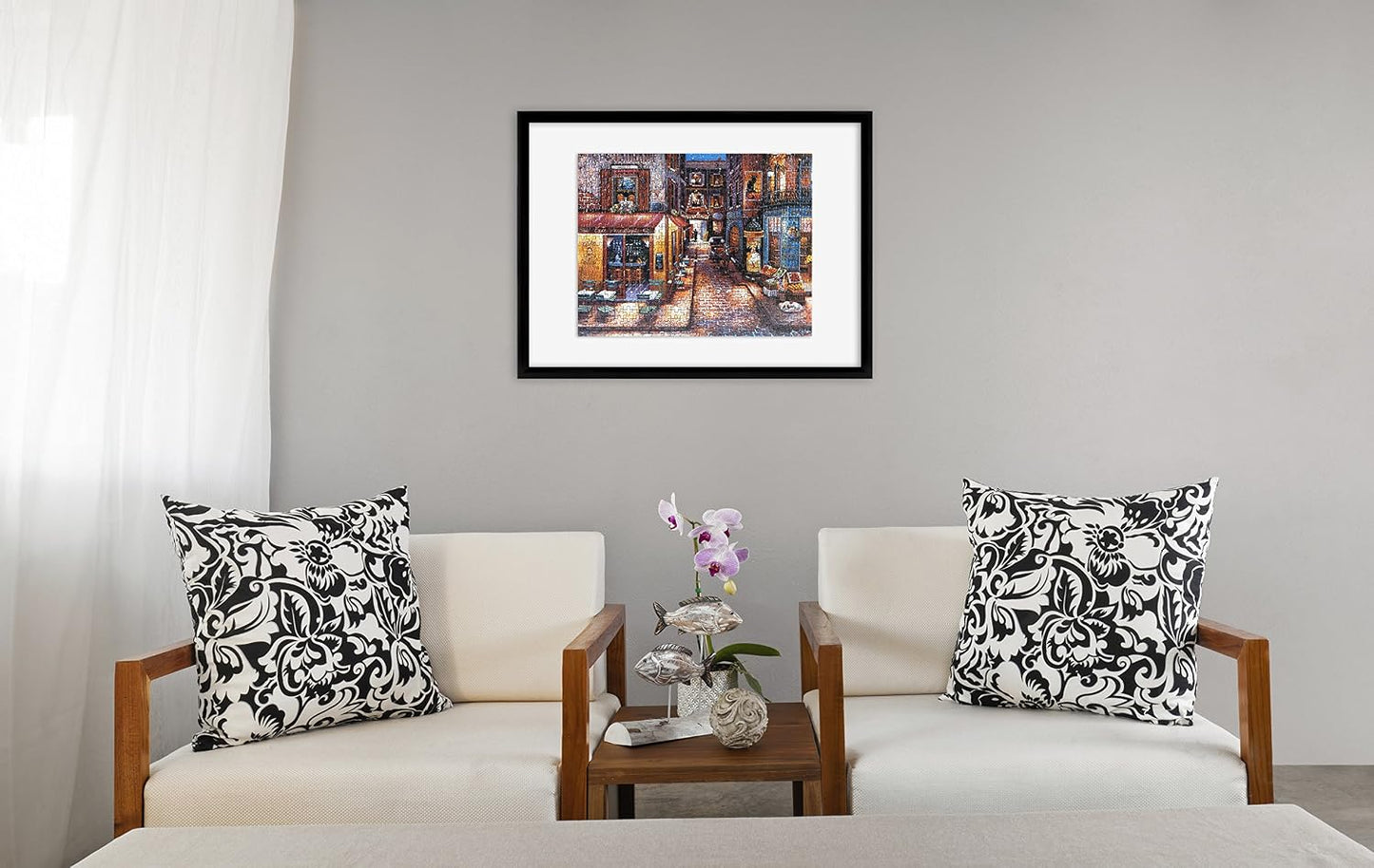 Hot MCS 20x27 Puzzle Frame for Finished Puzzles, Black Vertical & Horizontal Wall-Mounted Large Picture Display for Preservation (1-Pack)