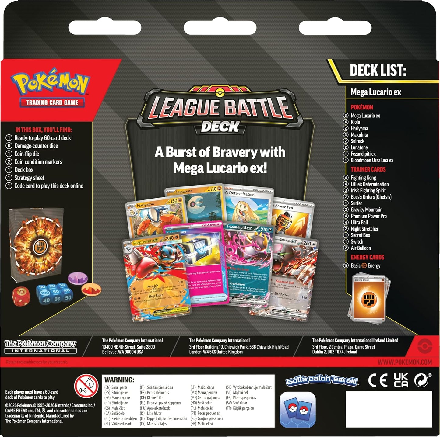 Hot Pokémon TCG: Mega Lucario ex League Battle Deck