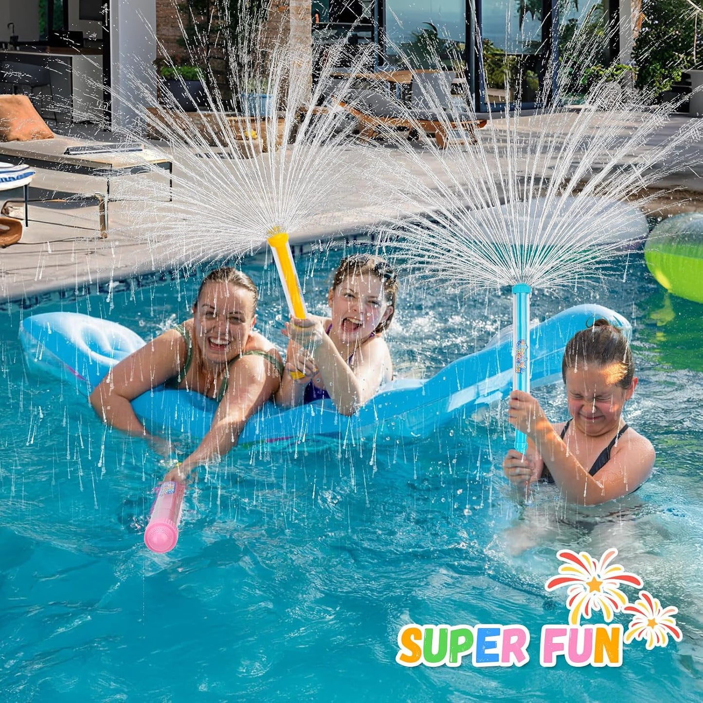 Hot 6Pack Creativity Fireworks Water Gun, Sprays Water Like Fireworks, Squirt Gun for Kids, Bulk Samll Water Blaster Summer Pool, Backyard, Beach, Birthday Party Outdoor Game Toys