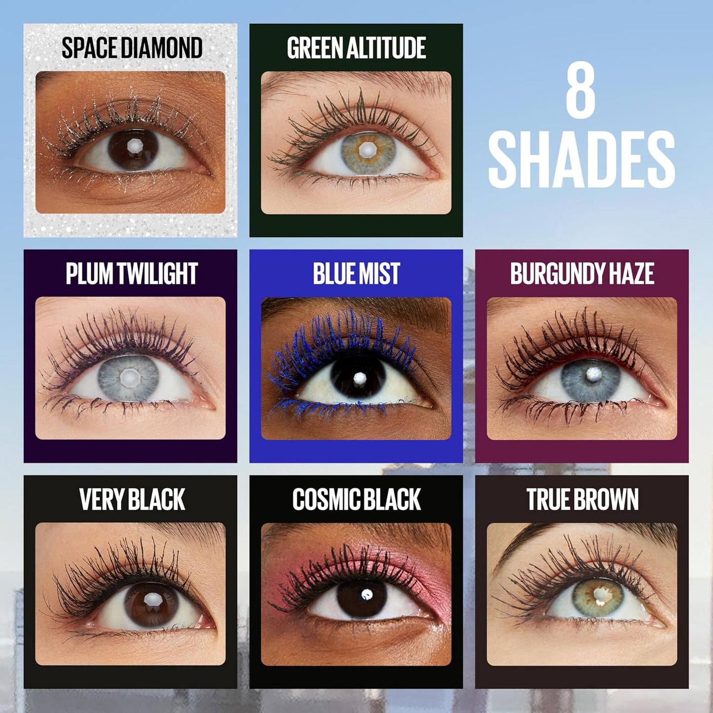 HotMaybelline Lash Sensational Sky High Mascara Makeup, Volumizing, Lengthening, Defining, Curling, Multiplying, Buildable, Washable Formula, Burgundy Haze, 1 Count