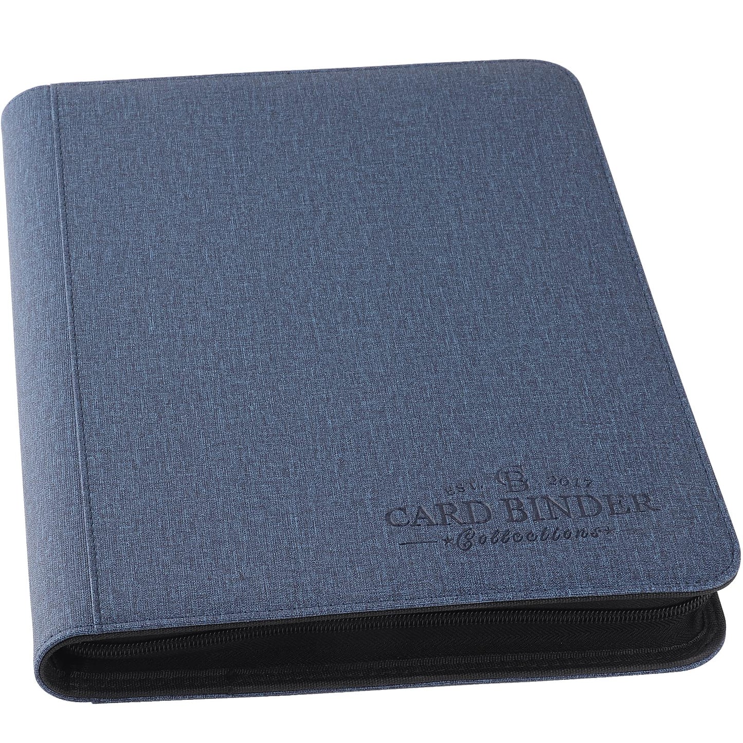 Hot 9 Pocket Card Binder, Premium Zip Trading Card Binder, 540 Double Sided Pocket PU Collection Binder, Collector Album, Card Folder for MTG, TCG, Sports Cards (Black)