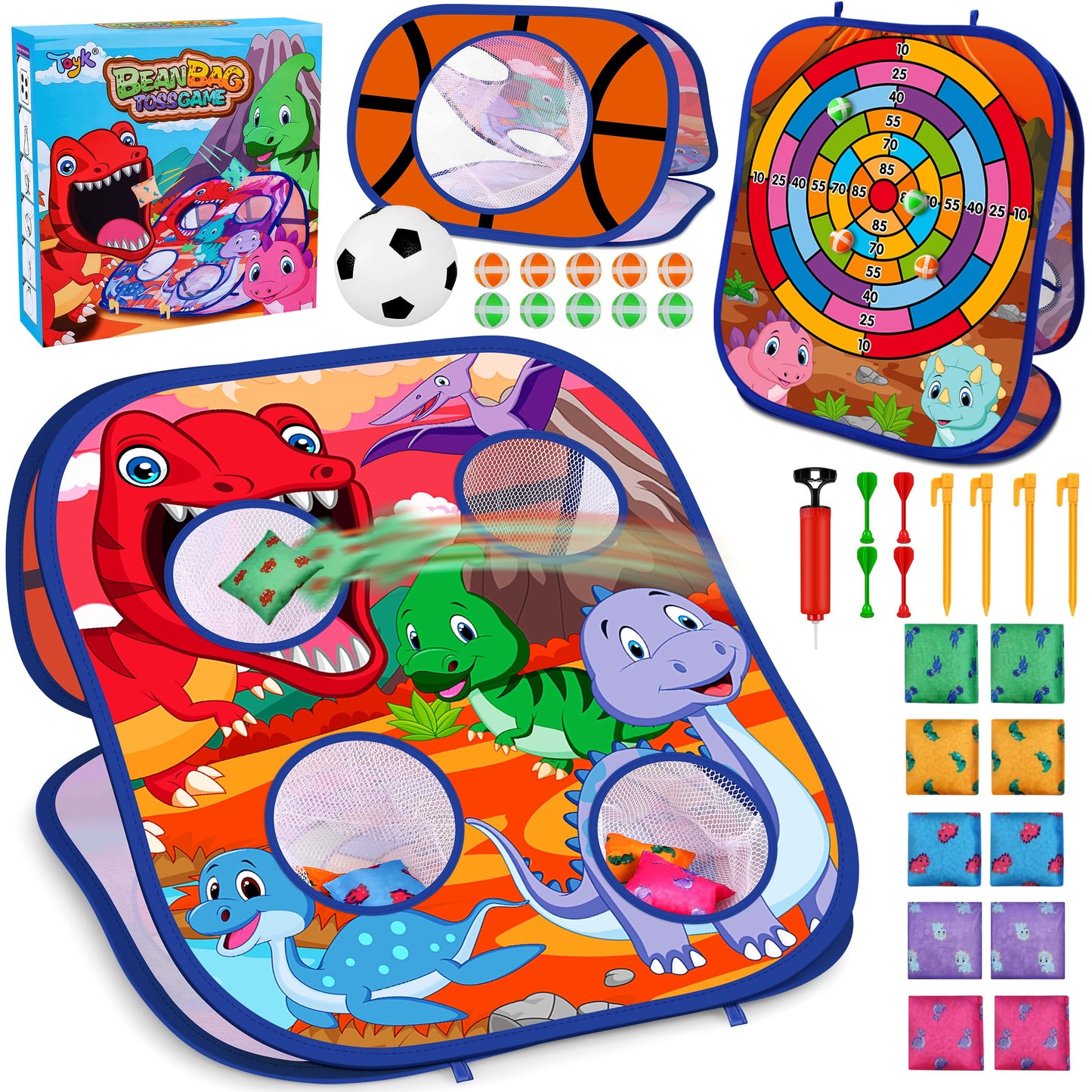 HotAnimal Bean Bag Toss Game Toy Outdoor Toss Game, Family Party Party Supplies for Kids, Gift for Boys Birthday or Christmas for Toddlers Ages 3 4 5 6 Year Old