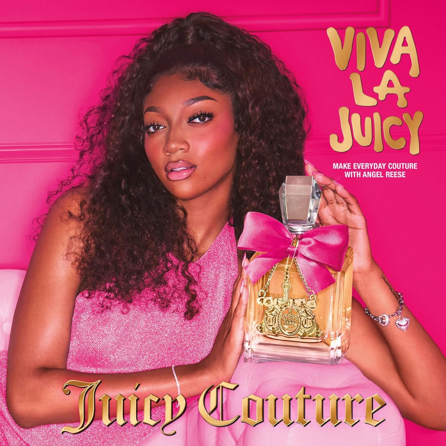 Hot Juicy Couture Viva La Juicy Eau De Parfum, Women's Perfume with Notes of Mandarin, Gardenia & Caramel, Floral & Sweet Perfume for Women, EDP Spray
