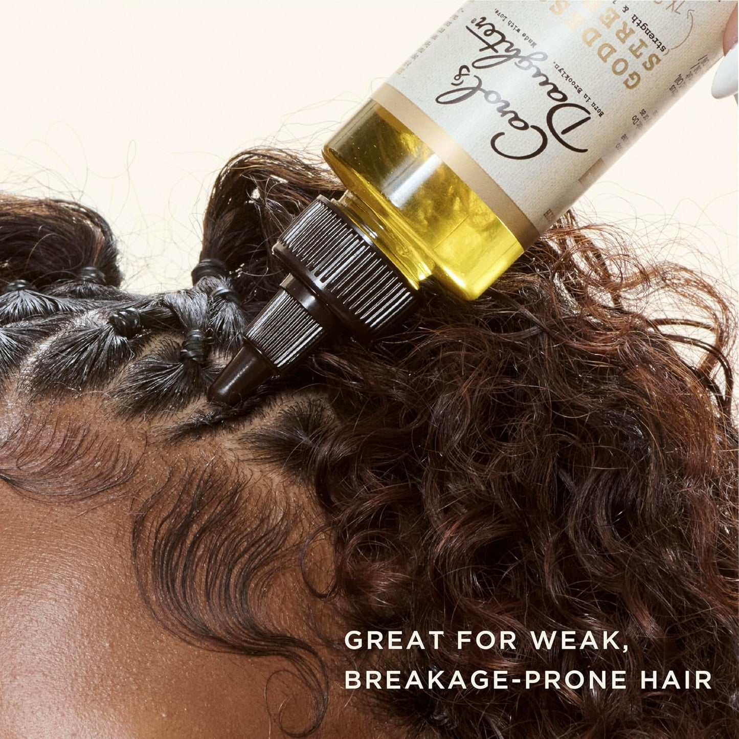 HotCarol's Daughter Goddess Strength 7 Oil Blend Scalp and Hair Oil for Waves, Coils and Curls, Hair Treatment with Castor Oil, 4.2 Fl Oz
