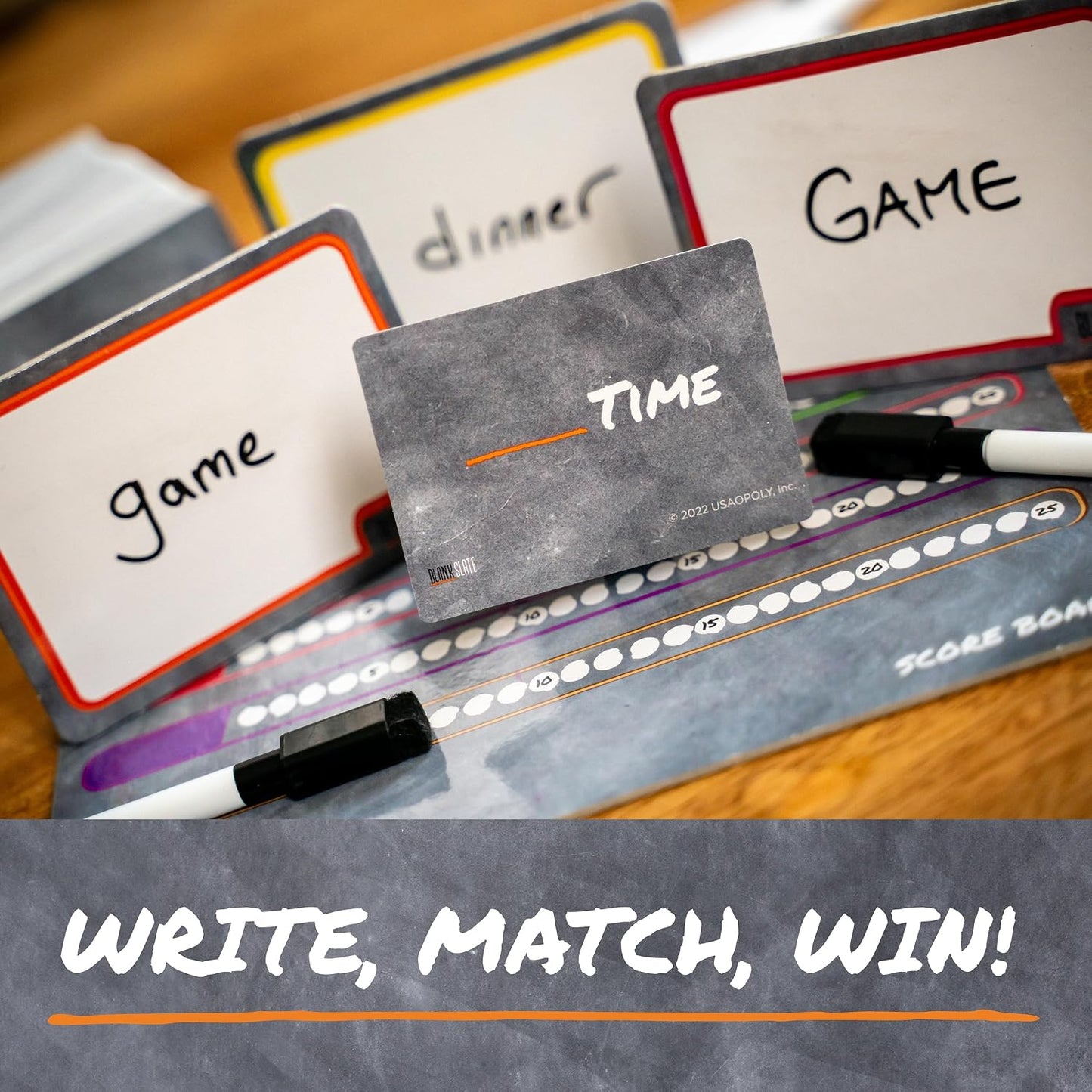 HotUSAOPOLY BLANK SLATE, Where Great Minds Think Alike, Fun Family-Friendly Board Game, Word Association Party Game, Easy to Learn, Fun to Play Family Game Night, 3-8 Players, Ages 8+