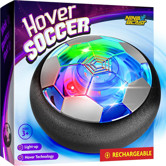 HotNinja Blast Hover Soccer Light-Up Ball, Birthday Gift for Boys, Indoor Toy Games, Kids Gifts for Age 5, 6, 7, 8, 9, 10, 11, 12 Years Old, Boy Toys for Age 3 Years and Up.