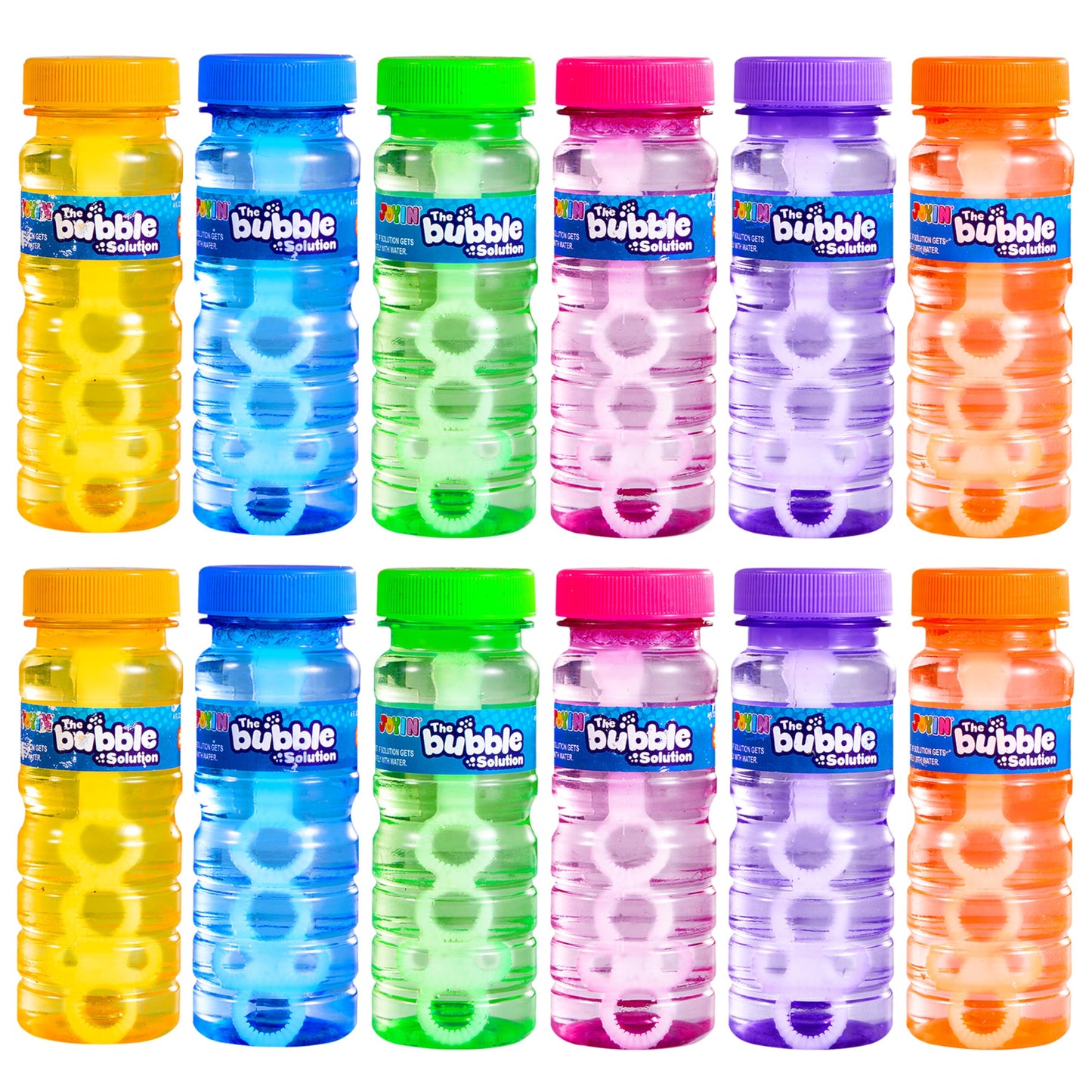Hot JOYIN Bubble Bottles 6 PCS (4oz Solution), Bubbles for Toddlers, Blow Bubbles Solution Wand Bulk for Party Favors for Kids, Toddler Summer Outdoor Toys Gift for Kids (6)