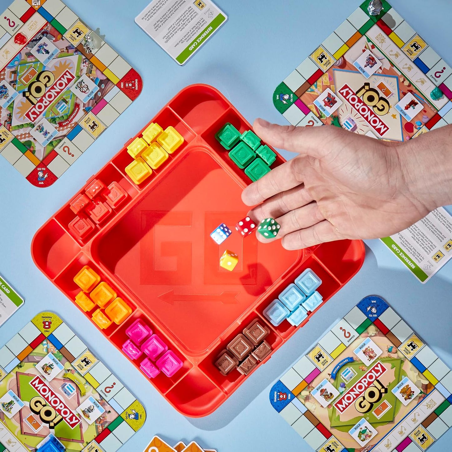 Hot Monopoly GO! Board Game | Inspired by The Popular Mobile Board Game | Ages 8+ | 2-4 Players | 15 Mins. | Family Games | Travel Games for Kids and Adults