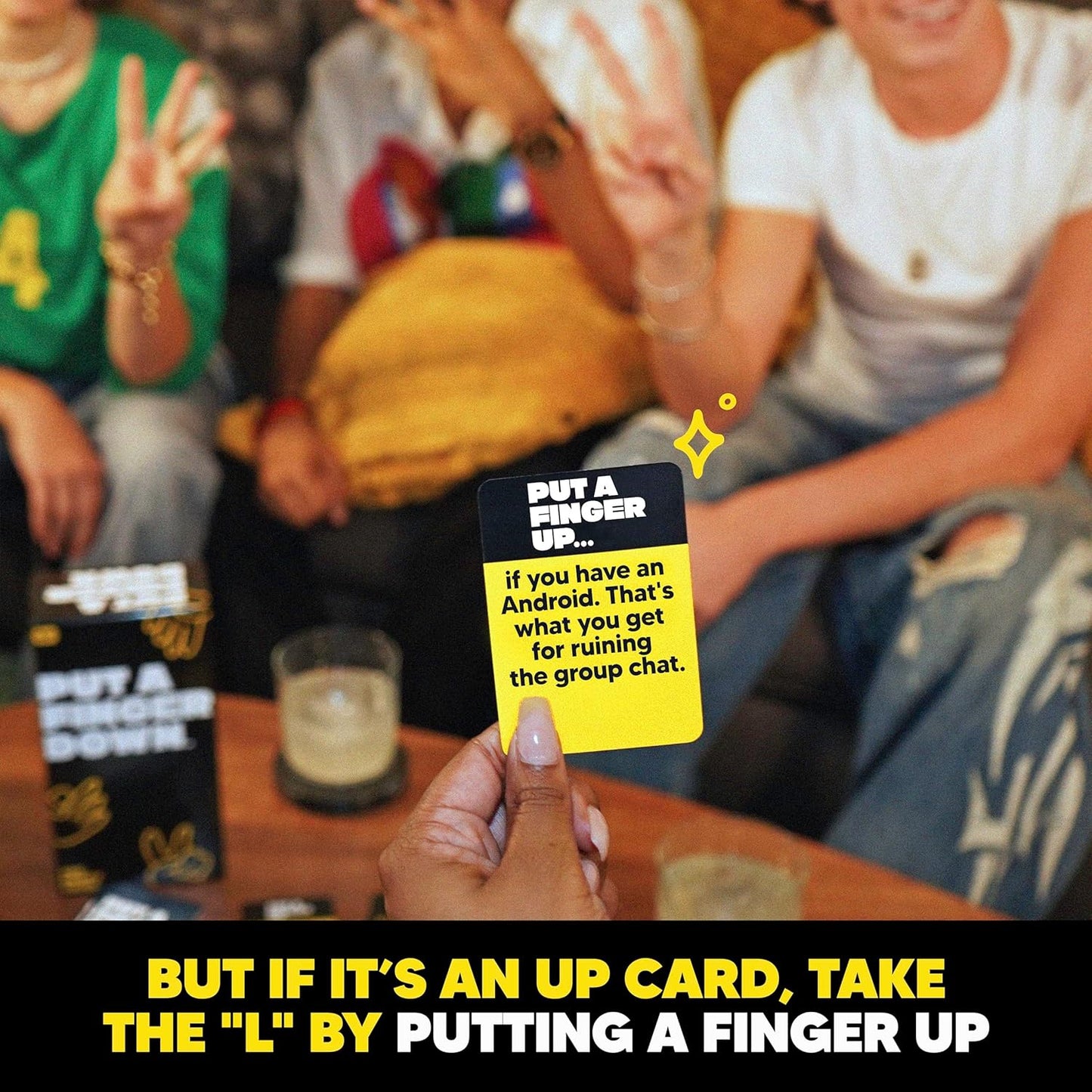 Hot Put A Finger Down - Hilarious Party Card Game, Game Night, Parties, Big and Small Groups | Fun Social Icebreaker with 400 Cards for 2+ Players